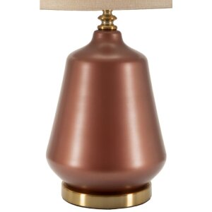 Rosenthal stolná lampa sklo hnedá zlatá Ø 35,5x65cm