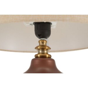 Rosenthal stolná lampa sklo hnedá zlatá Ø 35,5x65cm