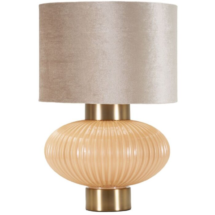 Perlová stolná lampa Ø 33x49 cm sklo, železo, perleť