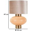 Perlová stolná lampa Ø 33x49 cm sklo, železo, perleť