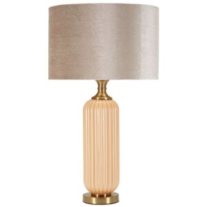 Perlová stolná lampa so skleneným...