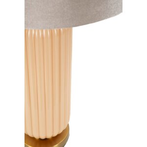 Perlová stolná lampa so skleneným podstavcom, ø35,5x64cm