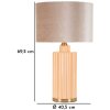Mauro Ferretti stolná lampa Perly Ø 40,5x69,5 cm sklo-zlato