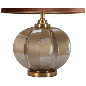 Praga stolná lampa sklo železo hnedá zlatá 40,5x57cm