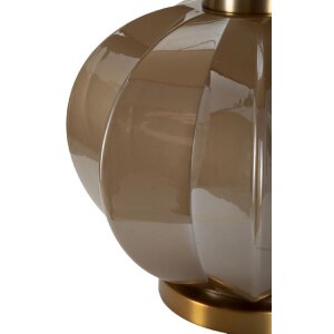 Praga stolná lampa sklo železo hnedá zlatá 40,5x57cm