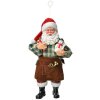 Clayre & Eef Vianočný záves Santa Claus 9x6x17 cm