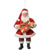 Clayre & Eef Vianočný záves Santa Claus s darčekom 17cm