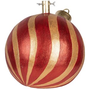 Clayre & Eef 6MG0152 Červeno-zlatý stojan na vianočný stromček 43x40x41 cm