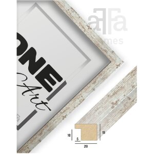 FramesFactory Fotorámik Hekla 42x59,4 cm Vintage White Wash