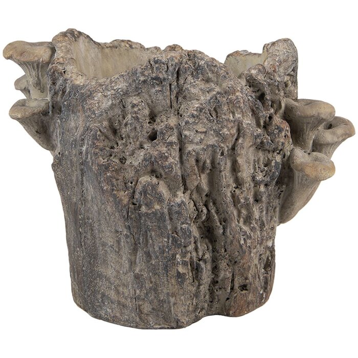 Clayre & Eef 6TE0577M Kvetináč hnedo-béžový 24x18x18 cm