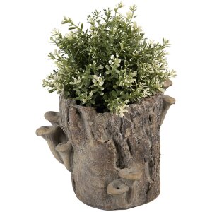 Clayre & Eef 6TE0577M Kvetináč hnedo-béžový 24x18x18 cm