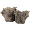 Clayre & Eef Kvetináč Hnedo-béžový 19x17x16 cm vzhľad kameňa