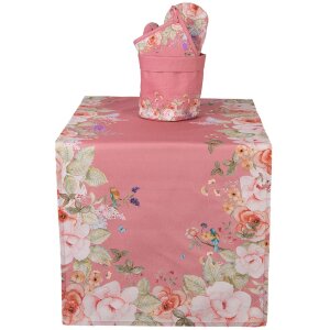 Clayre & Eef košík na pečivo – kvetinový dizajn 15x16 cm