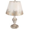 Clayre & Eef stolná lampa Ø36x55cm béžová sivá Vintage