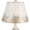 Clayre & Eef stolná lampa Ø36x55cm béžová sivá Vintage