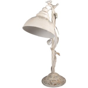 Clayre & Eef stolná lampa béžovo-sivá – Vintage vzhľad 35x19x62cm