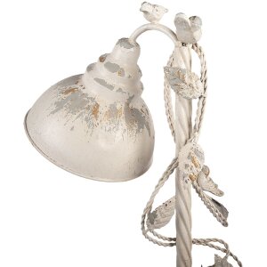 Clayre & Eef stolná lampa béžovo-sivá – Vintage vzhľad 35x19x62cm