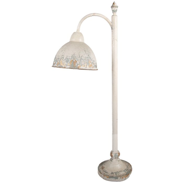 Clayre & Eef stolná lampa vintage béžovo-šedá 36x20x77 cm