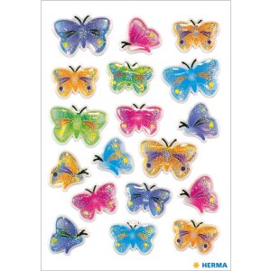 Dekoračné etikety MAGIC Butterflies Stone 1 list