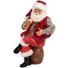 Clayre & Eef Santa Claus s krúžkom na pivo – 24 cm dekoratívna figúrka