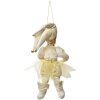 Clayre & Eef 66216 Dekoratívny záves Elfy Béžovo-zlatý 28 cm