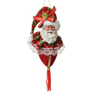 Clayre & Eef Vianočný záves Santa Claus...