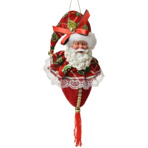 Clayre & Eef Vianočný záves Santa Claus...