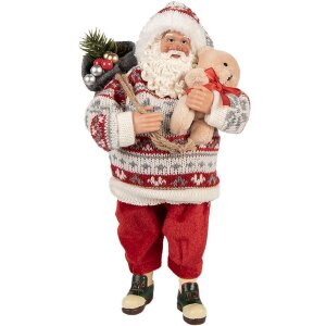 Clayre & Eef 66232 Dekorácia Santa Claus...