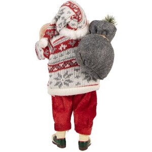 Clayre & Eef 66232 Dekorácia Santa Claus 13x13x28 cm