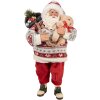 Clayre & Eef 66232 Dekorácia Santa Claus 13x13x28 cm
