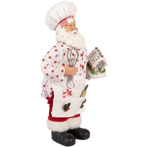 Clayre & Eef Vianočná dekorácia Santa Claus 15x10x28 cm