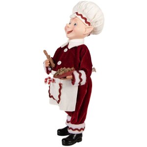 Clayre & Eef 66237 Vianočná dekorácia Elf – 30 cm