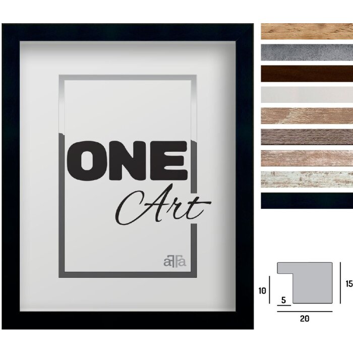 FramesFactory Hekla fotorámik MDF vzhľad dreva