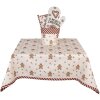 Clayre & Eef CGM01 obrus 100x100 cm béžovo-hnedý
