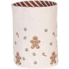 Clayre & Eef Košík na pečivo CGM50 Ø 15x16 cm béžovo-hnedý