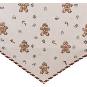 Clayre & Eef CGM65 obrus 50x160 cm béžovo-hnedý