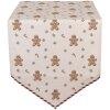 Clayre & Eef CGM65 obrus 50x160 cm béžovo-hnedý