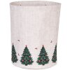 Clayre & Eef TCH50 Koš na pečivo 15x16 cm Béžovo-zeleno-červený