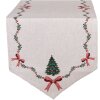 Clayre & Eef TCH65 obrus 50x160 cm béžovo-zeleno-červený