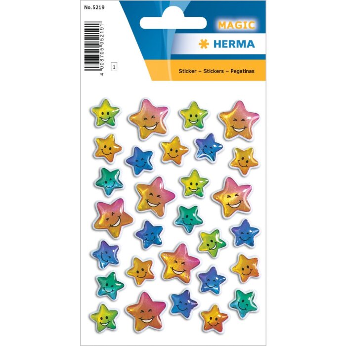 Dekoratívne štítky HERMA MAGIC stars color Stone 1 list