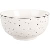 Clayre & Eef BHSBO0002 Miska 14x7 cm 500 ml Biela Čierna