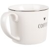 Clayre & Eef BHSMU0002 Hrnček 275 ml biely/čierny