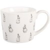 Clayre & Eef BNSMU Hrnček 275 ml Biely Čierny Porcelán