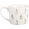 Clayre & Eef BNSMU Hrnček 275 ml Biely Čierny Porcelán