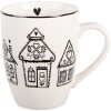Clayre & Eef GBBMU Hrnček 12x8x10 cm Béžovo-čierny