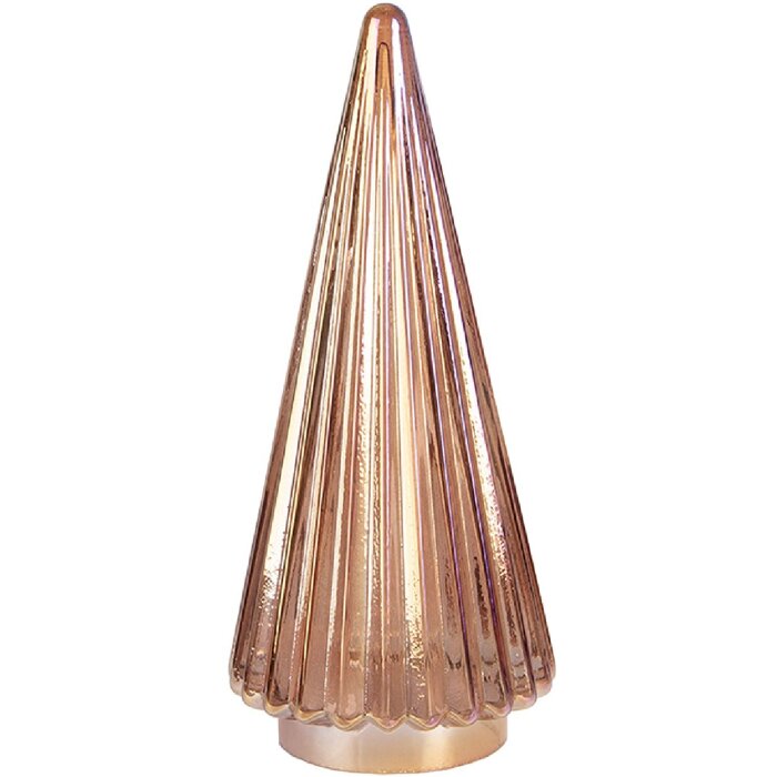 Clayre & Eef 6GL5330 Vianočný stromček sklenený 11x26 cm