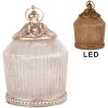 Clayre & Eef LED dekorácia sklo 8x12 cm ružová