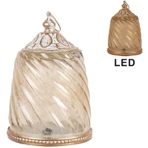 Clayre & Eef 6GL5217 LED dekorácia sklo 9x14...