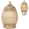 Clayre & Eef 6GL5220 Sklenená dekorácia s LED 11x18 cm