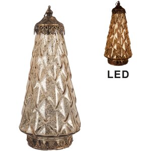 Clayre & Eef 6GL5227 LED dekorácia sklo 13x28 cm